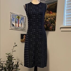 Oscar de la Renta Sleeveless Wool Dress